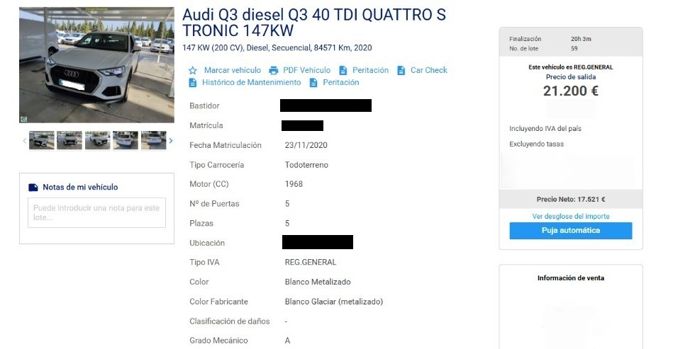 Coche entregado certificado Drivefinity